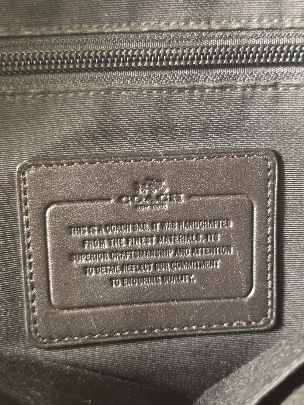 Coach Dark Brown Signature Canvas Leather Briefcase